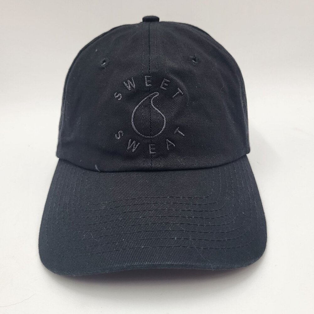 Sweet Sweat Hat Cap Black Adjustable Strapback Athleisure Workout Mens